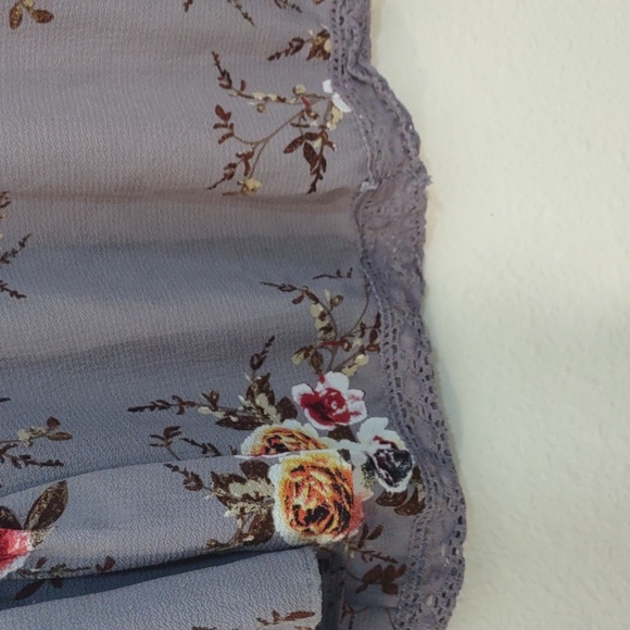 SLIGHTLY USED XXL FLORAL PRINT BELL SLEEVE KIMONO CARDIGAN LOOSE COVERUP - Picture 11 of 11